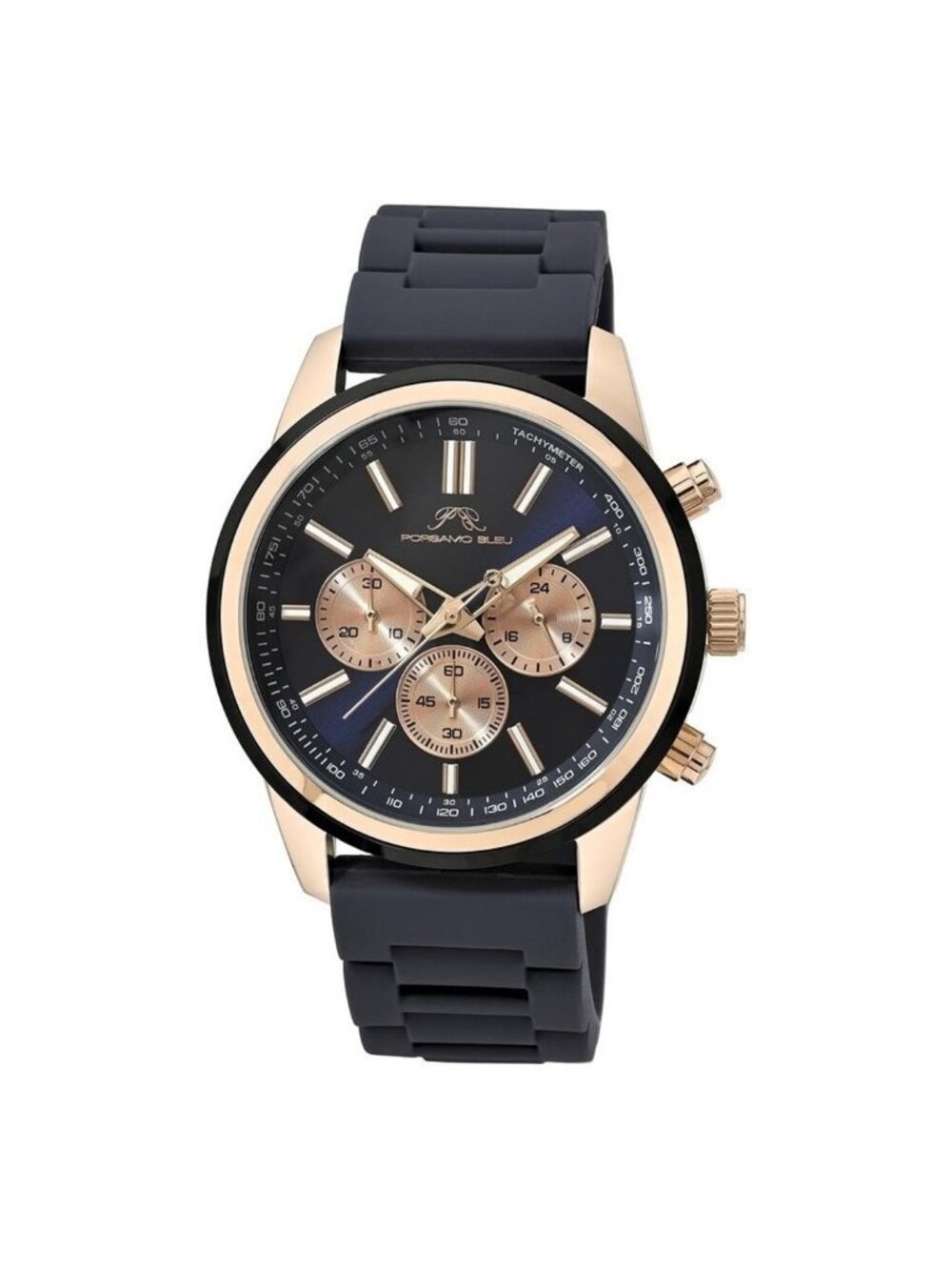 NWT Porsamo Bleu Logan Chronograph Quartz Blue Dial Men's Watch